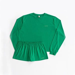 Green Pj Set - Sweater & Short