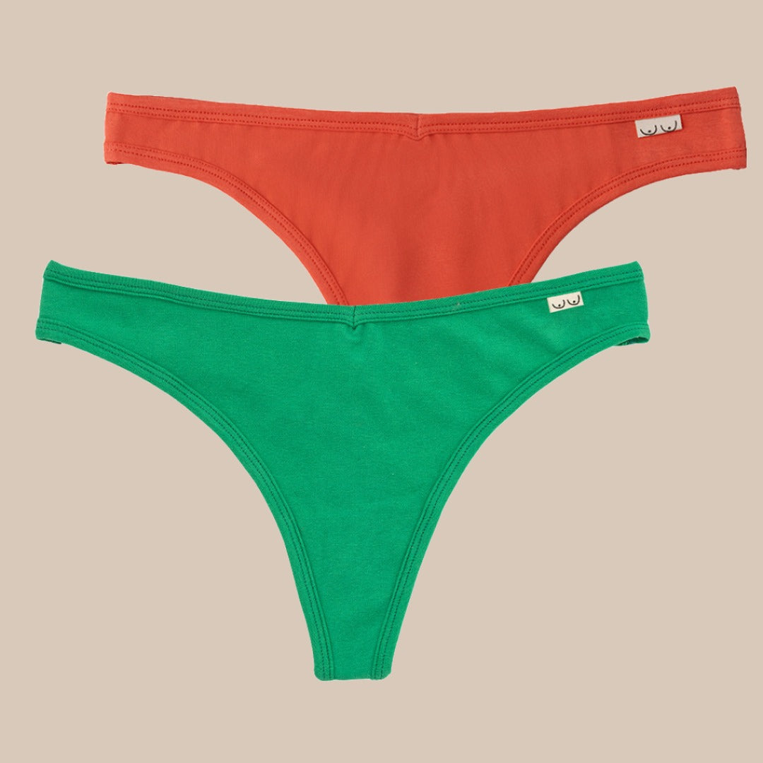 2-Pack Cotton Thong